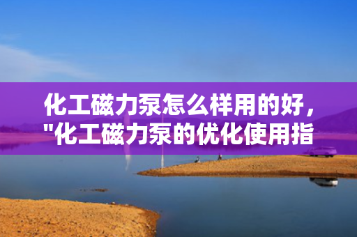化工磁力泵怎么样用的好，