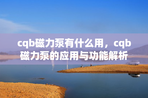 cqb磁力泵有什么用，cqb磁力泵的应用与功能解析