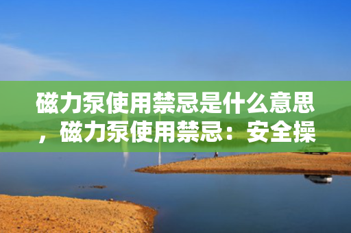 磁力泵使用禁忌是什么意思，磁力泵使用禁忌：安全操作指南与注意事项
