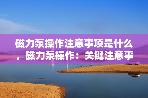磁力泵操作注意事项是什么，磁力泵操作：关键注意事项一览