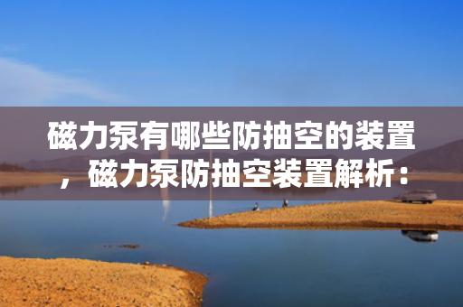 磁力泵有哪些防抽空的装置，磁力泵防抽空装置解析：保障稳定运行的关键技术