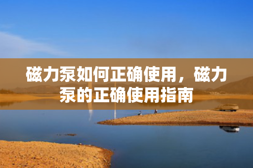 磁力泵如何正确使用，磁力泵的正确使用指南