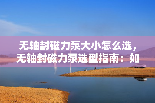 无轴封磁力泵大小怎么选，无轴封磁力泵选型指南：如何选择合适的泵大小
