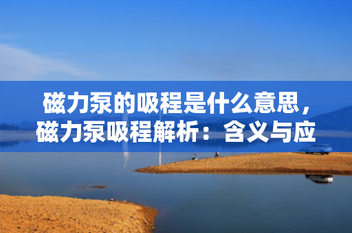 磁力泵的吸程是什么意思，磁力泵吸程解析：含义与应用探讨