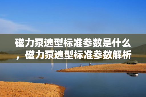 磁力泵选型标准参数是什么，磁力泵选型标准参数解析：确保高效稳定运行的关键指南