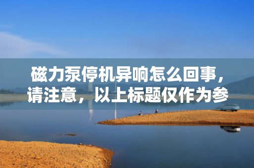 磁力泵?；煜煸趺椿厥?，请注意，以上标题仅作为参考，实际使用时可能需要根据具体情况进行调整。另外，对于磁力泵?；煜斓奈侍?，建议咨询相关领域的专家或技术人员以获取更准确的诊断和解决方案。