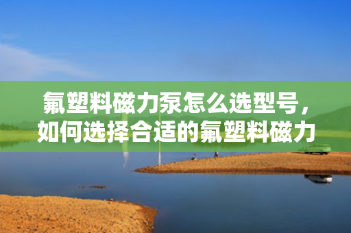 氟塑料磁力泵怎么选型号，如何选择合适的氟塑料磁力泵型号：关键步骤与指南