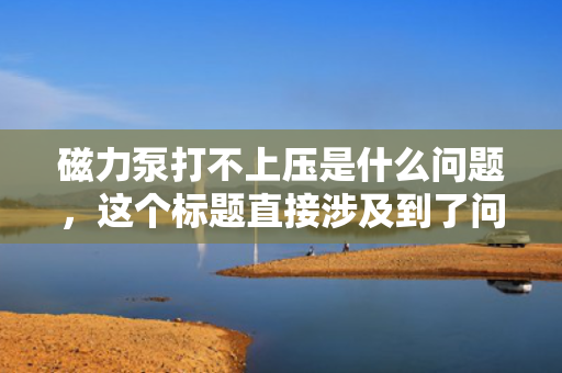 磁力泵打不上压是什么问题，这个标题直接涉及到了问题的核心，即“磁力泵打不上压”，并且暗示了文章将提供问题的原因以及相应的解决方案。