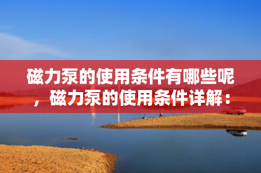 磁力泵的使用条件有哪些呢，磁力泵的使用条件详解：从安装到操作的全面指南