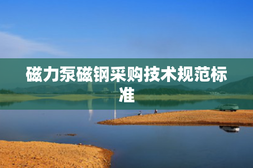 磁力泵磁钢采购技术规范标准