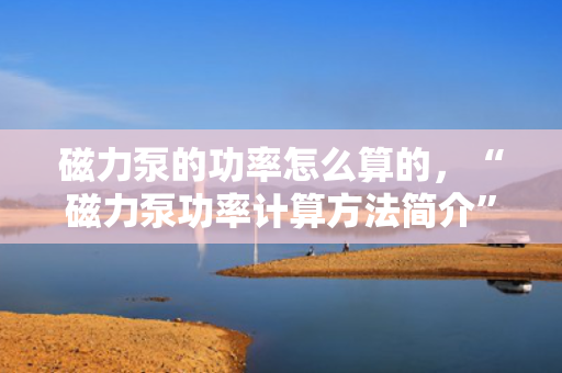 磁力泵的功率怎么算的，“磁力泵功率计算方法简介”