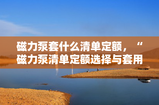 磁力泵套什么清单定额，“磁力泵清单定额选择与套用指南”