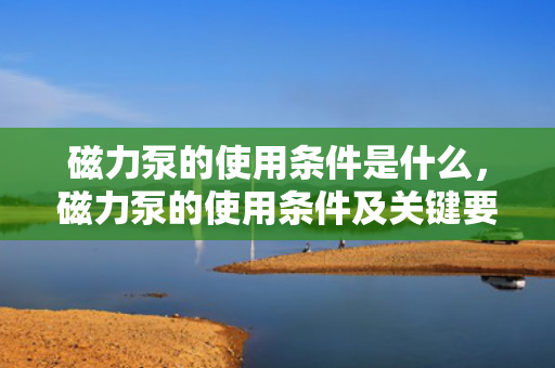 磁力泵的使用条件是什么，磁力泵的使用条件及关键要点解析