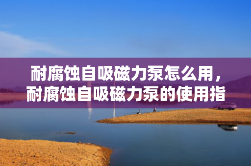 耐腐蚀自吸磁力泵怎么用，耐腐蚀自吸磁力泵的使用指南