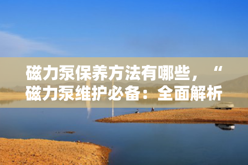 磁力泵保养方法有哪些，“磁力泵维护必备：全面解析保养方法与技巧”