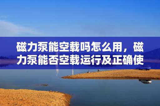 磁力泵能空载吗怎么用，磁力泵能否空载运行及正确使用方法解析