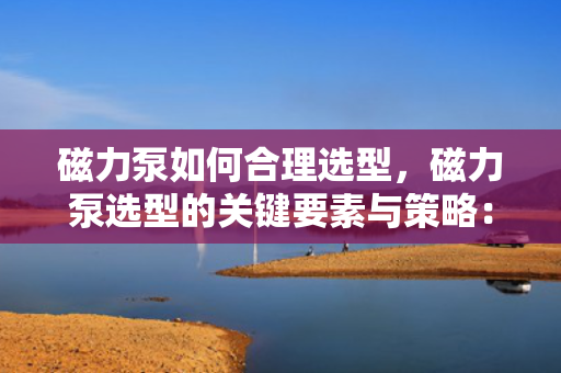 磁力泵如何合理选型，磁力泵选型的关键要素与策略：确保高效、安全与长寿命运行