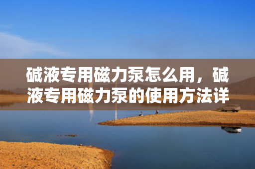碱液专用磁力泵怎么用，碱液专用磁力泵的使用方法详解