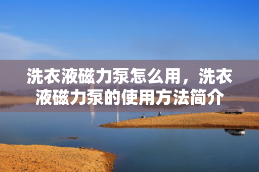 洗衣液磁力泵怎么用，洗衣液磁力泵的使用方法简介