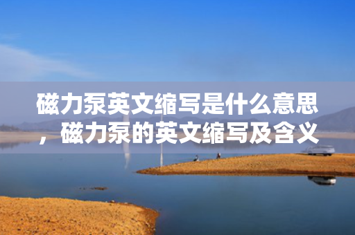 磁力泵英文缩写是什么意思，磁力泵的英文缩写及含义解析
