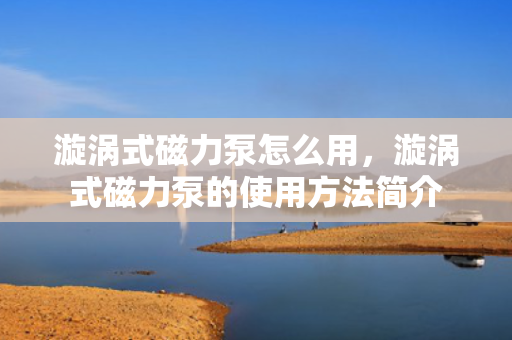 漩涡式磁力泵怎么用，漩涡式磁力泵的使用方法简介
