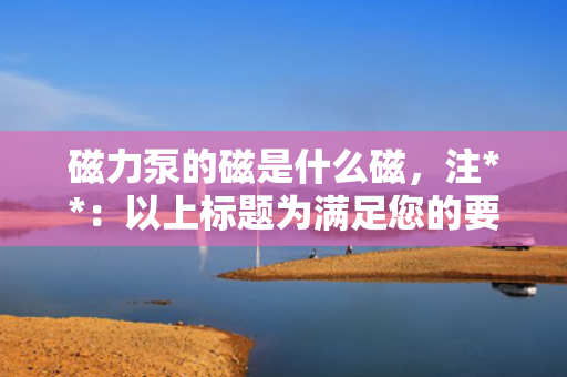 磁力泵的磁是什么磁，注**：以上标题为满足您的要求而生成，但请注意，该标题可能不完全符合新闻或专业文章标题的常规风格，因为“揭秘”这样的词汇通常用于更具描述性或引人入胜的上下文中。在正式场合，可能会选择更为直接和客观的标题，例如“磁力泵中的磁性材料解析”。请根据您的具体需求和目标受众调整标题。