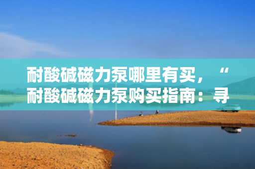 耐酸碱磁力泵哪里有买，“耐酸碱磁力泵购买指南：寻找可靠供应商的关键步骤”