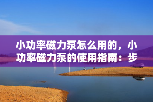 小功率磁力泵怎么用的，小功率磁力泵的使用指南：步骤与操作技巧