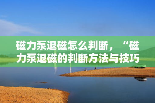 磁力泵退磁怎么判断，“磁力泵退磁的判断方法与技巧”