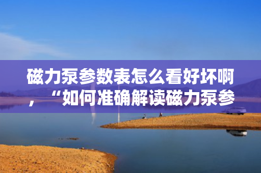磁力泵参数表怎么看好坏啊，“如何准确解读磁力泵参数表：关键指标与性能评估一览”