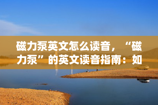 磁力泵英文怎么读音，“磁力泵”的英文读音指南：如何正确发音Magnetic Pump