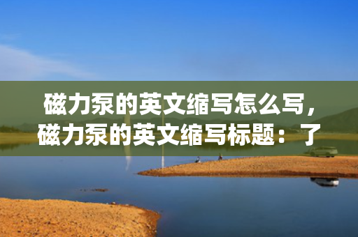 磁力泵的英文缩写怎么写，磁力泵的英文缩写标题：了解磁力泵的英文缩写——掌握行业术语
