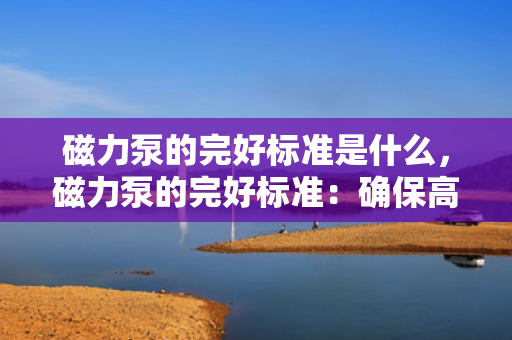 磁力泵的完好标准是什么，磁力泵的完好标准：确保高效运转与安全使用的关键要素