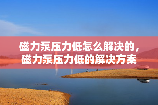 磁力泵压力低怎么解决的，磁力泵压力低的解决方案