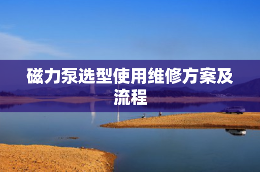 磁力泵选型使用维修方案及流程