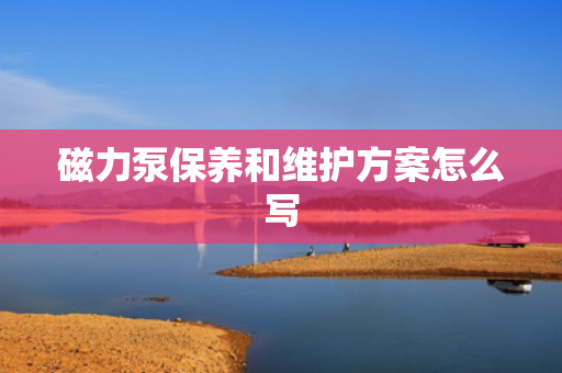 磁力泵保养和维护方案怎么写