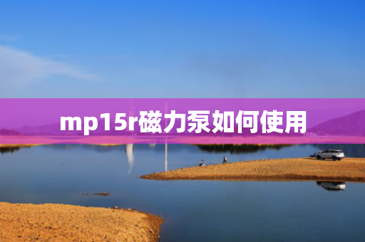 mp15r磁力泵如何使用