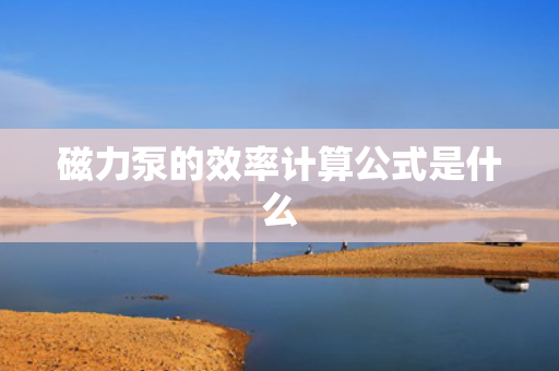 磁力泵的效率计算公式是什么