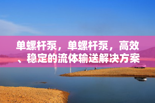 单螺杆泵，单螺杆泵，高效、稳定的流体输送解决方案