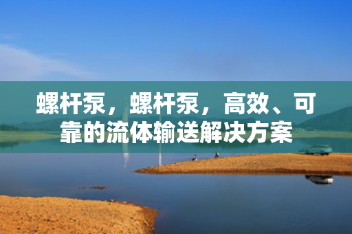 螺杆泵，螺杆泵，高效、可靠的流体输送解决方案