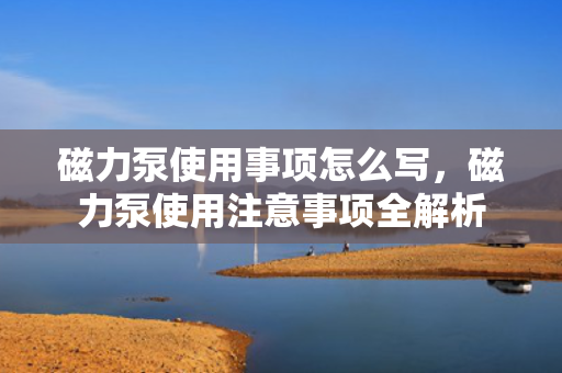 磁力泵使用事项怎么写，磁力泵使用注意事项全解析