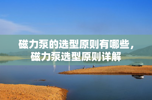 磁力泵的选型原则有哪些，磁力泵选型原则详解