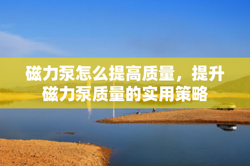 磁力泵怎么提高质量，提升磁力泵质量的实用策略