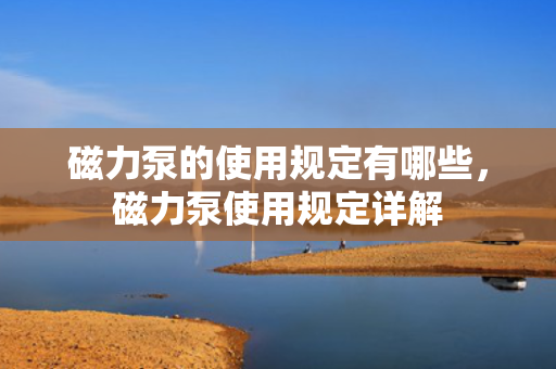磁力泵的使用规定有哪些，磁力泵使用规定详解